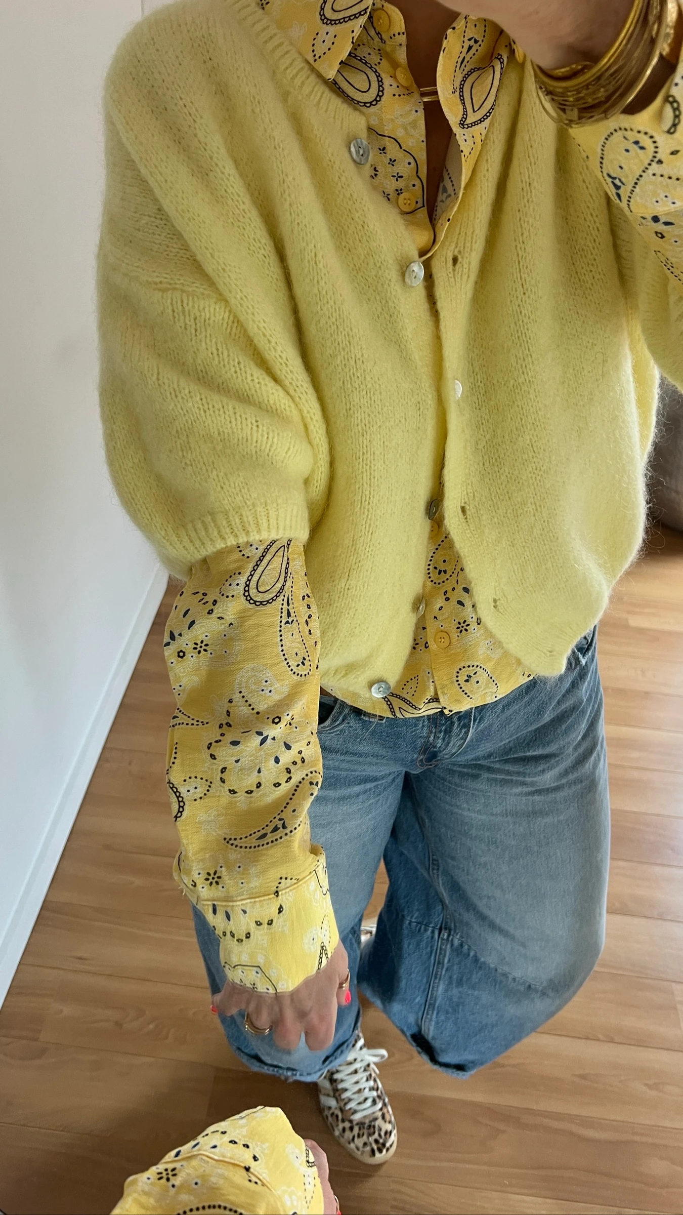 Chemise jaune motif bandana – photo 4
